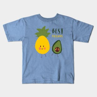 Best friends pineapple and avocado Kids T-Shirt